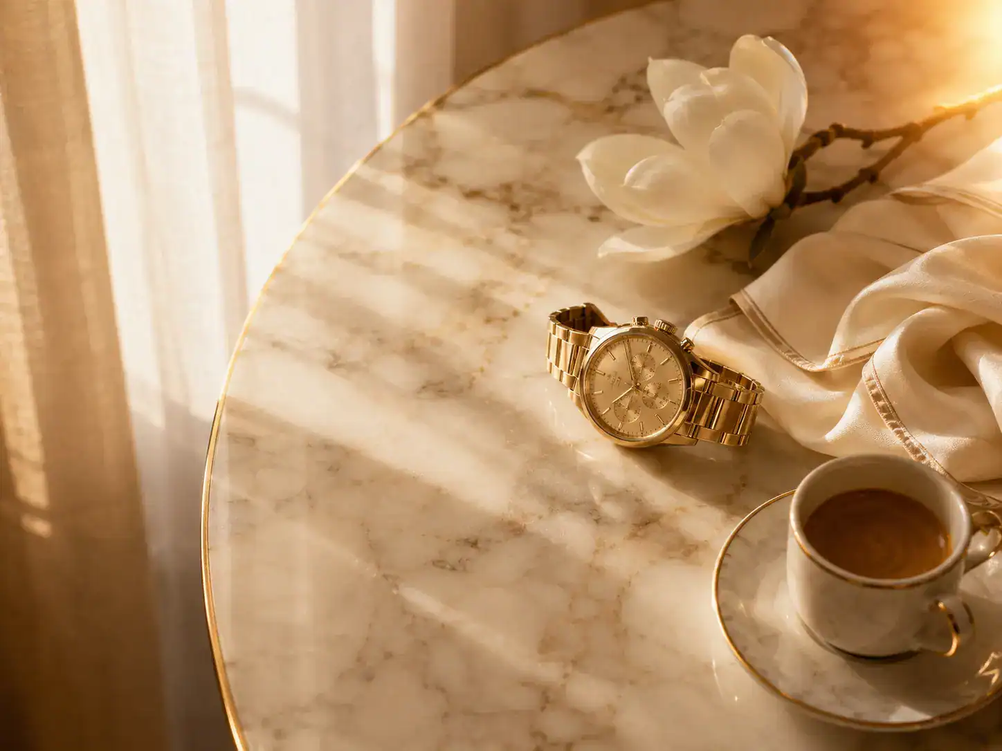 Nova Curated Watches — Monaco apartment at golden hour